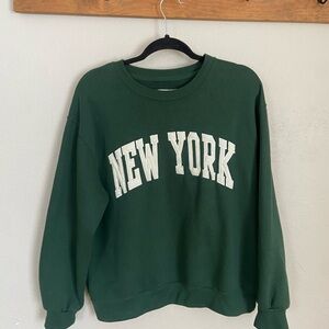 Green New York Sweatshirt
